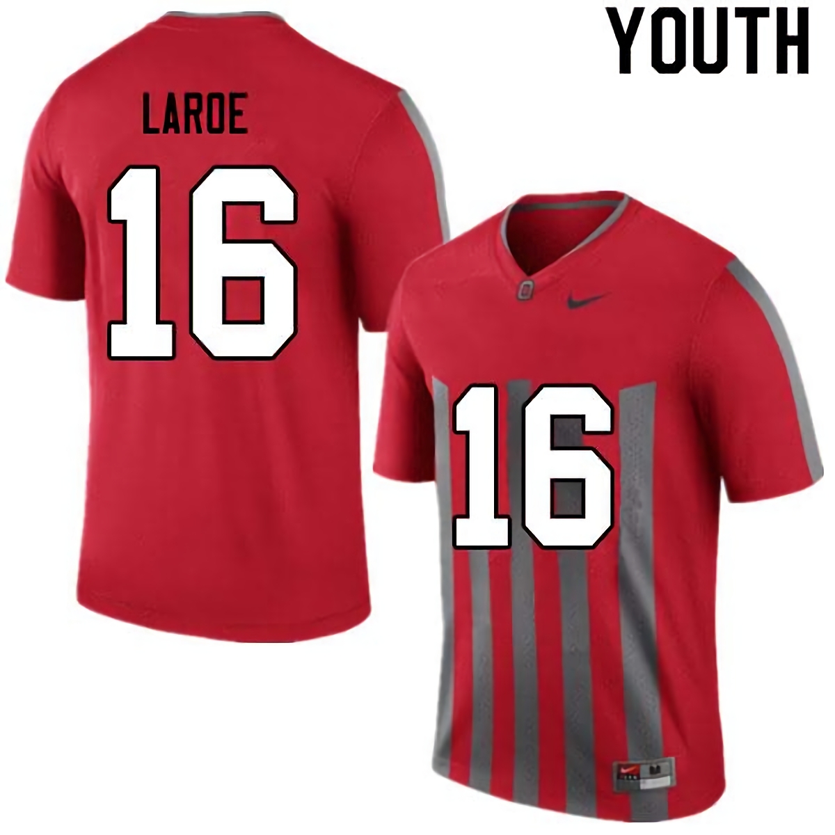 Jagger LaRoe Ohio State Buckeyes Youth NCAA #16 Nike Retro College Stitched Football Jersey IGL5256KT